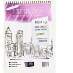 BLOCK PARA DIBUJO CROMI A3 120 GR X 40H. ESPIRALADO