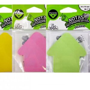 NOTAS ADHESIVAS PIZZINI FLECHA 70X70 PASTEL X 50 HJS. V/COLORES (NAFLECHAX1P-)