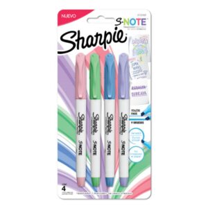 RESALTADOR SHARPIE NOTE BLISTER X 4U. PASTEL (2133102)