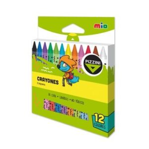 CRAYONES PIZZINI MIO X 12U. LAVABLE (9312)
