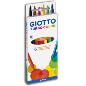 MARCADOR ESCOLAR GIOTTO TURBO COLOR X6U. (040000ES)