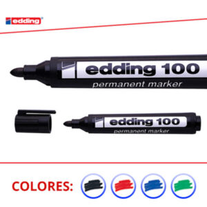 MARCADOR EDDING E100  PERMANENTE V/COLORES