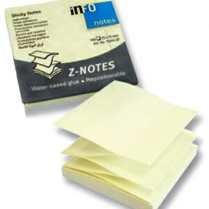 NOTAS ADHESIVAS INFO Z-NOTE 75X75X 100 AMARILLAS (5644-01)