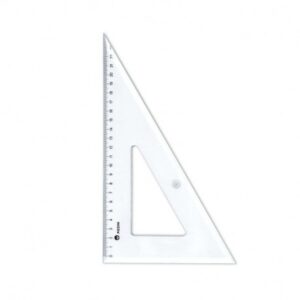 ESCUADRA ESCOLAR PIZZINI 30CM X 45° C/SURTIDOS (372230X45X10)