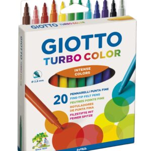 MARCADOR ESCOLAR GIOTTO TURBO COLOR X20U. (040200ES)