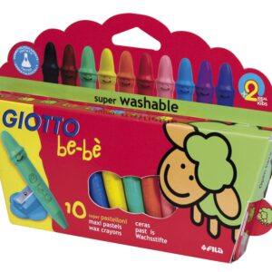 CRAYONES GIOTTO X10 BEBE C/SACAPUNTAS