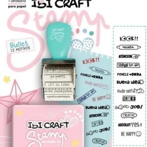SELLO ROTATIVO + ALMOHADILLA IBI CRAFT "LOVE" 12 EN 1 (841602)