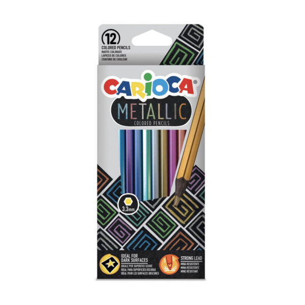 LAPIZ COLOR CARIOCA METALIZADO X 12U. LARGOS (43164)