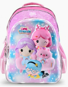 MOCHILA FOOTY COOL FRIENDS C/LUZ LED ESPALDA 18" (F1803)