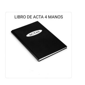 LIBRO DE ACTAS CORONA 4 MANOS X 200H.