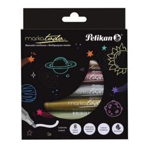MARCADOR PELIKAN MARKATODO METALIZADO X 8U. SURTIDO (L30262200)