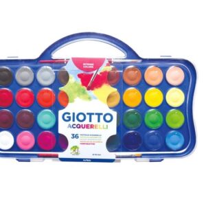 ACUARELA GIOTTO X 36 COLORES VALIJA + 2 PINCELES (353600)