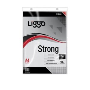 FOLIO LIGGO A4 STRONG 100MIC. X 10U. (378-1100)