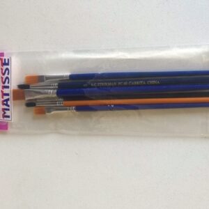 SET DE PINCELES MATISSE PELO SINTETICO ECONOMICO SURTIDO  X6U. (7876)