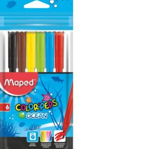 MARCADOR ESCOLAR MAPED OCEAN X6U. (845723)