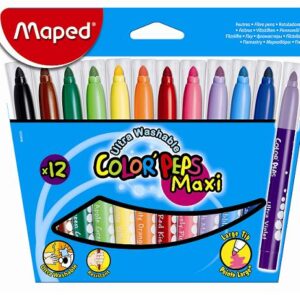 MARCADOR ESCOLAR MAPED PEPS JUMBO X12U.  (846020)
