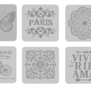 SELLOS EQ ARTE 10 X 10 CM. C/U (2200-1-2-3-4-5)