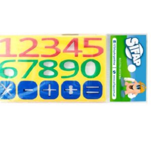 GOMA EVA SIFAP MAGNETICA NUMEROS Y SIGNOS X 15 PIEZAS (7001)