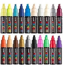 MARCADOR MITSUBISHI POSCA PC-8K V/COLORES.