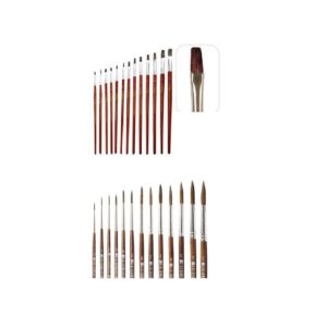 PINCEL LAMA PELO PONY CHATO/REDONDO N7 X12