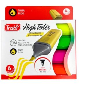 RESALTADOR TRABI HIGH TEXTER V/COLORES X4U. (TR5775)