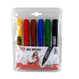 MARCADOR TRABI BIG BRUSH X6U. V/COLORES (TR59681)