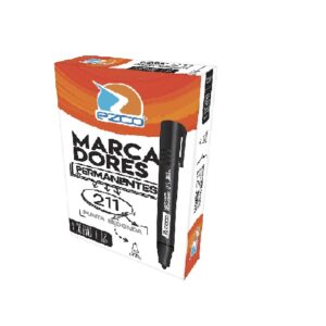 MARCADOR EZCO PERMANENTE 211 PUNTA REDONDA X 12U. C/U