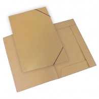 CARPETA HASENAUER 3 SOLAPAS C/ELAST MARRON Nº5 (OFICIO)