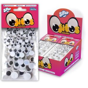 OJITOS SIFAP MOVILES TAMAÑOS SURTIDOS BLISTER X 5 BOLSAS. (20219)