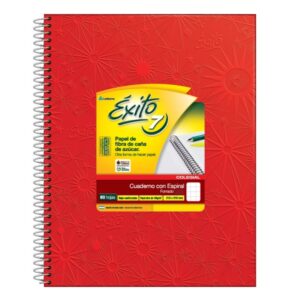 CUADERNO EXITO E7 21X27 COLEGIAL FORRADO X60H V/COLORES CUADRICULADO (101959)
