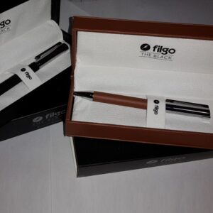 BOLIGRAFO FILGO BRAQUE CUERO NEGRO/TOSTADO (TBF-BP-BRQ)
