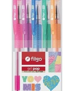 BOLIGRAFO FILGO ROLLER GEL POP GLITTER ESTUCHE X5U (GP10-E5-GLI)