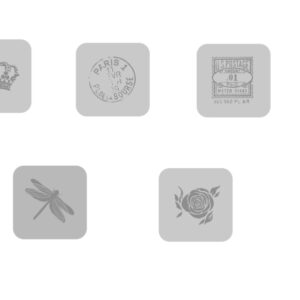 SELLOS EQ ARTE 6 X 6 CM. C/U (2100-1-2-3-4)