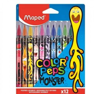 MARCADORES MAPED COLOR PEPS MONSTER X12  (845400)