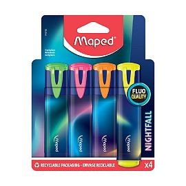 RESALTADOR MAPED NIGHTFALL TEENS X 4 (740700)