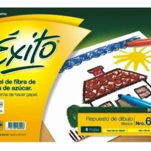 REPUESTO DE DIBUJO EXITO N°6 BLANCO X 8H. (100903)