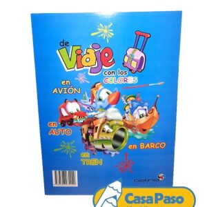 LIBRO PARA PINTAR DE VIAJE CON LOS COLORES EDITORIAL BETINA (2150)