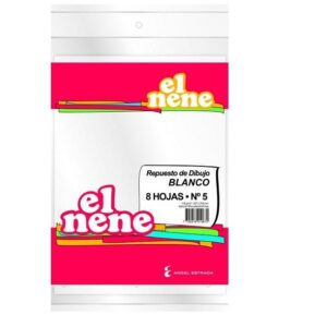 REPUESTO DE DIBUJO EL NENE N°5 BLANCO 8H (210672)
