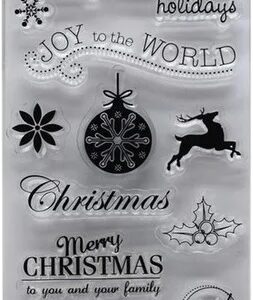 SELLO CRISTAL IBI CRAFT 4X8" NAVIDAD (841302)