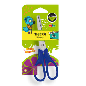 TIJERA PIZZINI ESCOLAR 13CM C/PUNTA REDONDA EXHIBIDOR X 24U. C/U. (PS53)