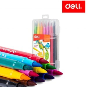 MARCADOR DELI EMOTION PUNTA PINCEL ESTUCHE X 12U. (C10304)