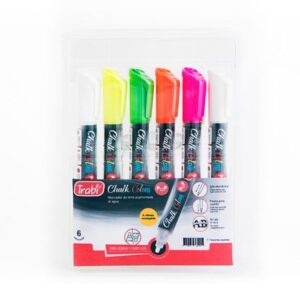 MARCADOR TRABI CHALK 4-6 MM X6 SURT TIZA AL AGUA (TR36115)