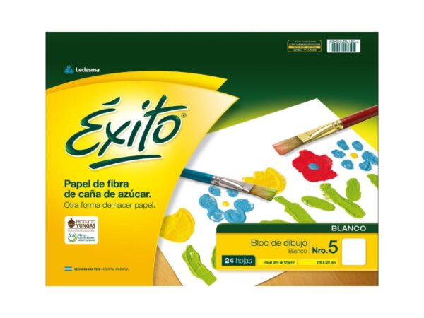 BLOCK DE DIBUJO EXITO N°5 BLANCO X 24H.  (100009)