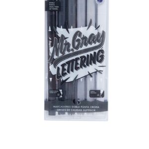 MARCADOR MOOVING DOBLE PUNTA CROMA GRISES X 6U. (3091506)