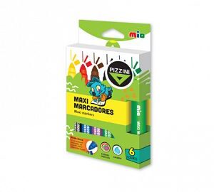 MARCADOR ESCOLAR PIZZINI MAXI X6U.(8106)