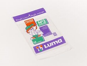 FOLIO LUMA ESCOLAR PESADO X10U. 31-08 POLIETILENO