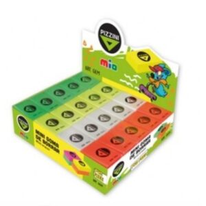 GOMA DE BORRAR PIZZINI ESCOLAR MINI V/COLORES X60U. (GEM)