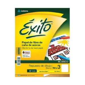 REPUESTO DE DIBUJO EXITO N°3 BLANCO X 8H. 200U (100894)