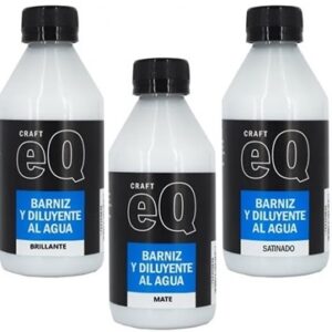 BARNIZ Y DILUYENTE EQ ARTE MATE AL AGUA 250CC