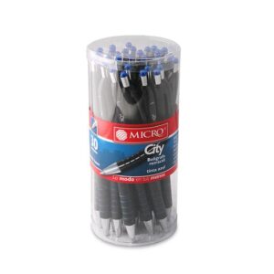 BOLIGRAFO MICRO RETRACTIL CITY X 30U. AZUL/NEGRO (0203050101)